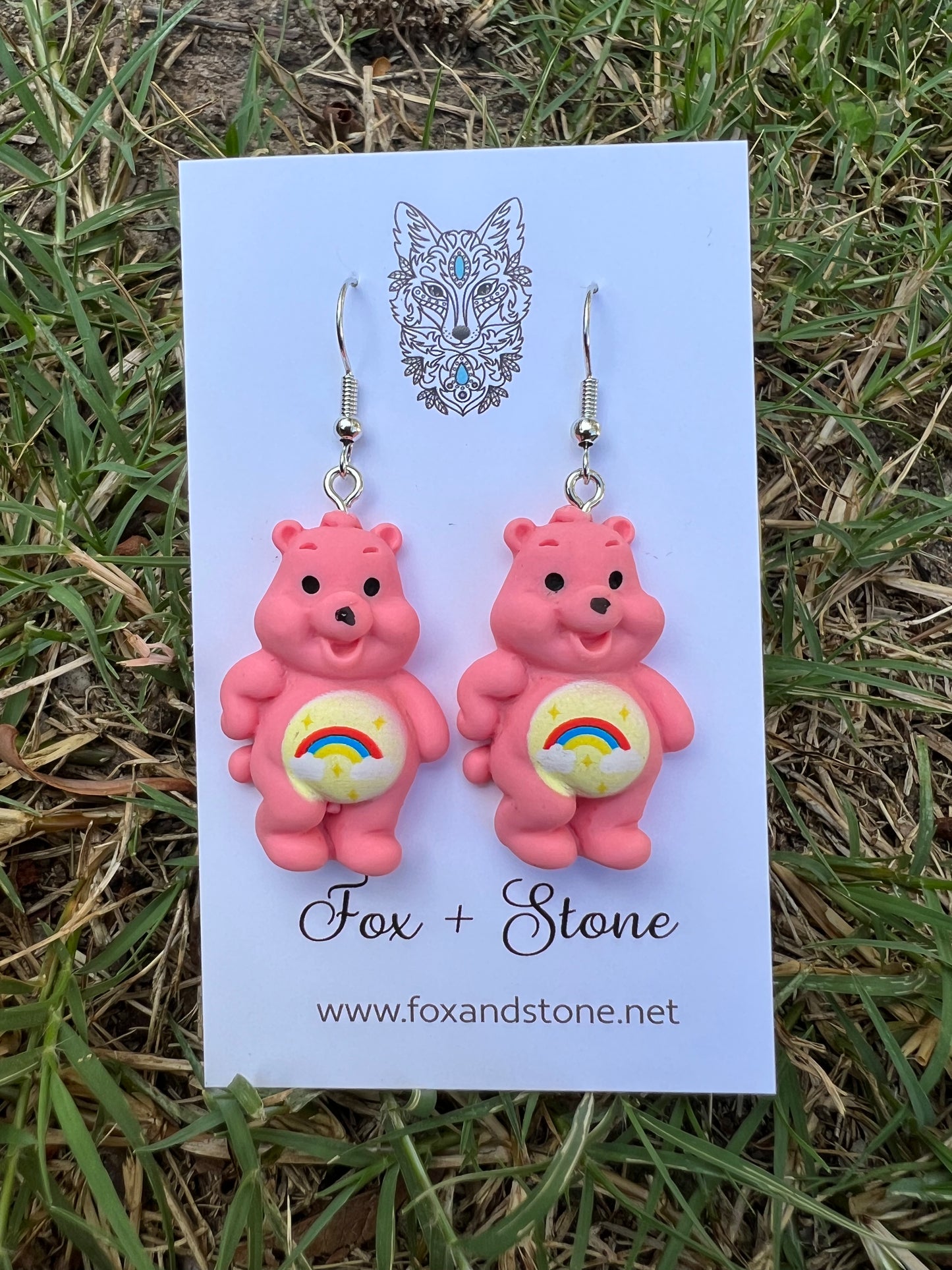 Blush Bear Earrings