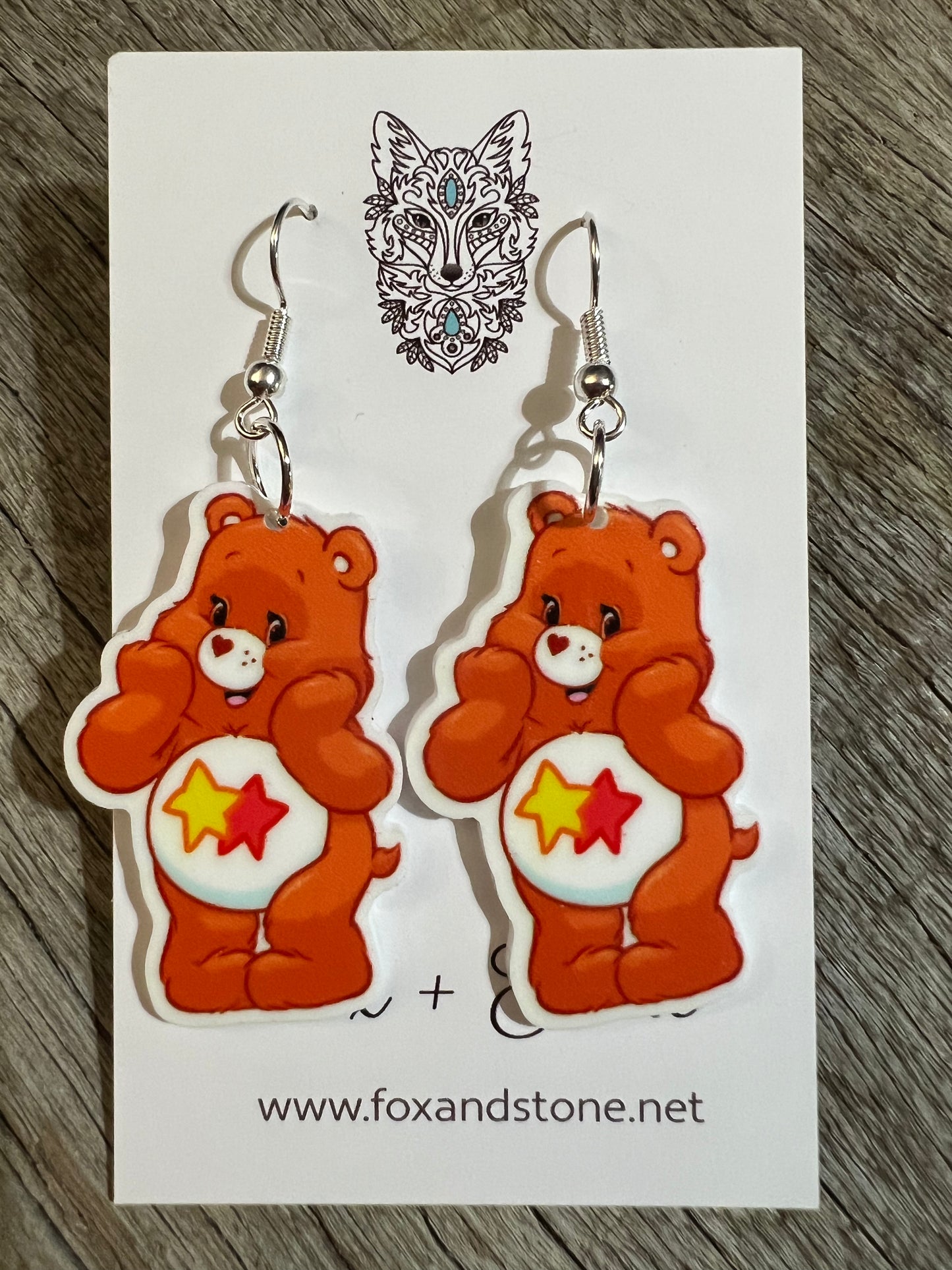 Star Gaze Bear Plannar Earrings