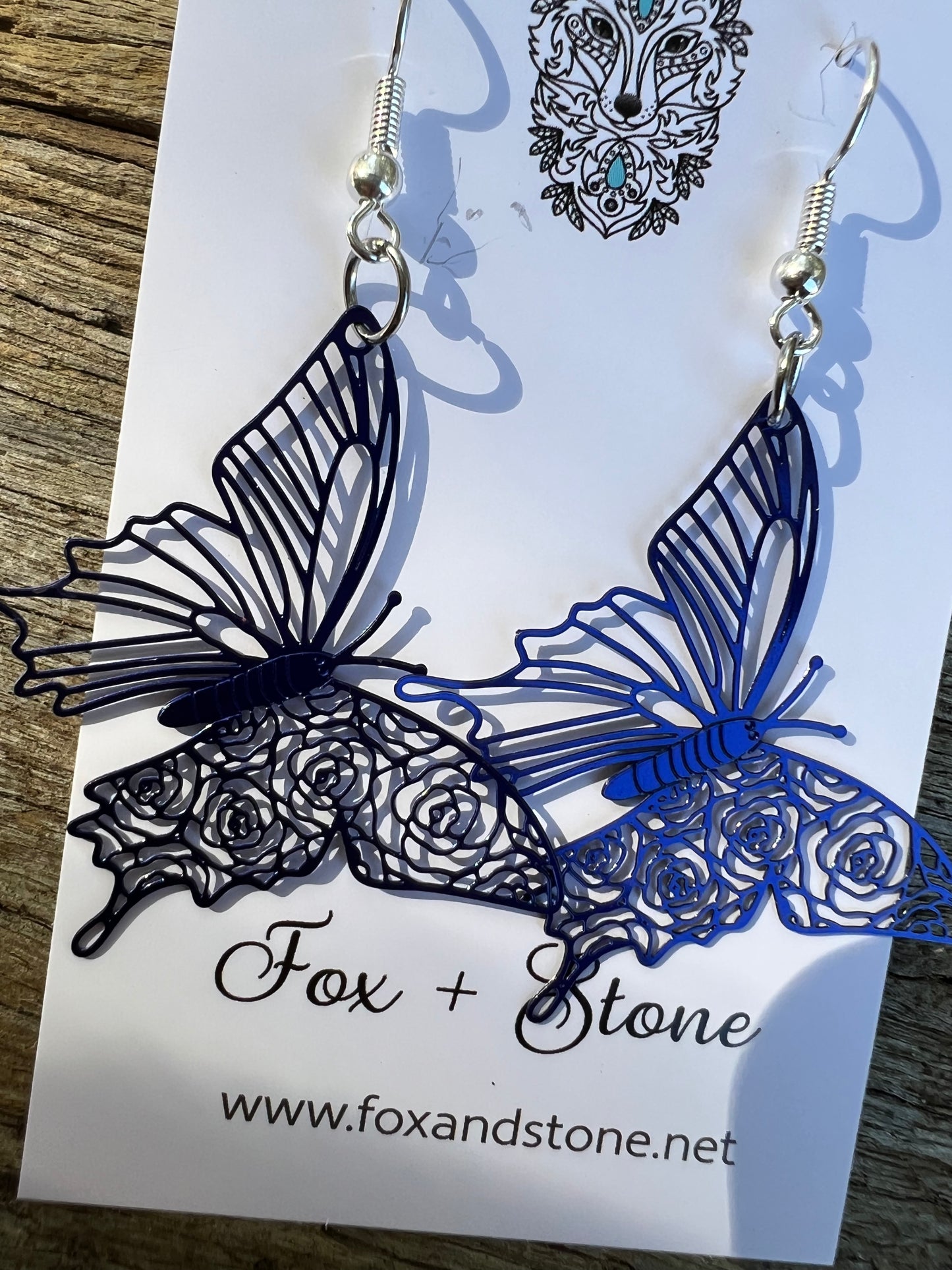 Betty-Sue Butterfly Filigree Earrings