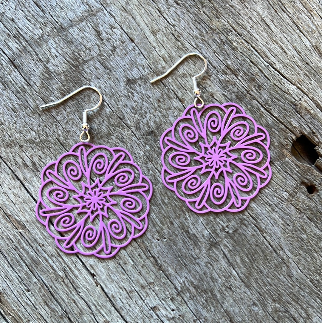 Mauve Purple Harlow Filigree