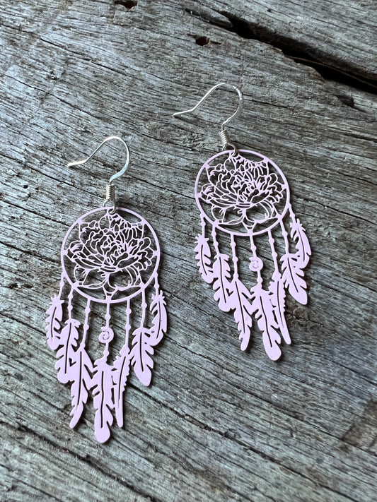 Pink Lotus Dream Catcher Filigree