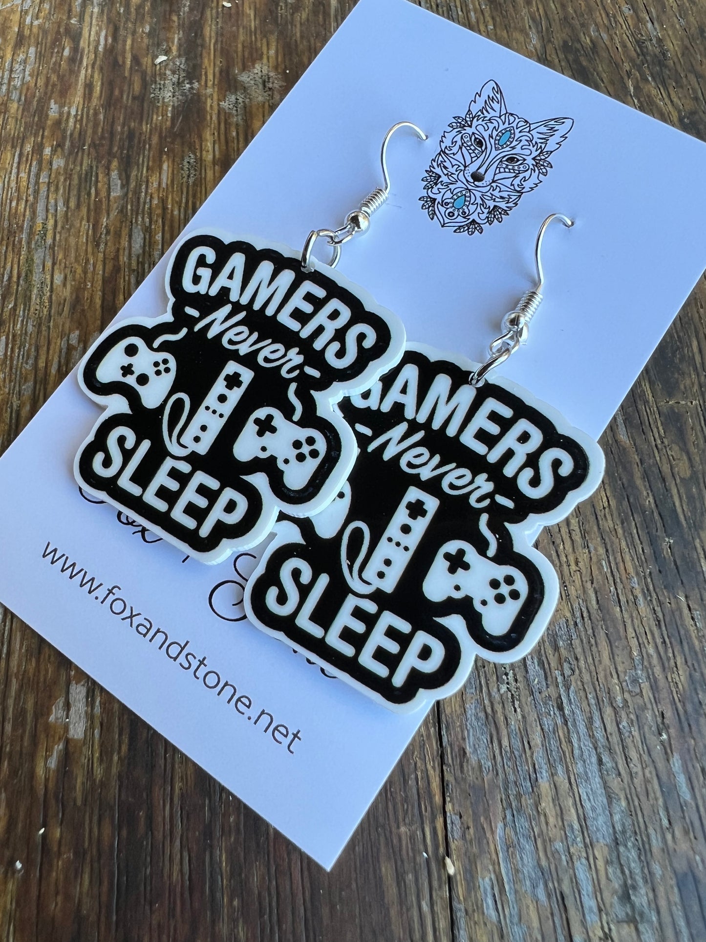 Gamers Never Sleep Earrings