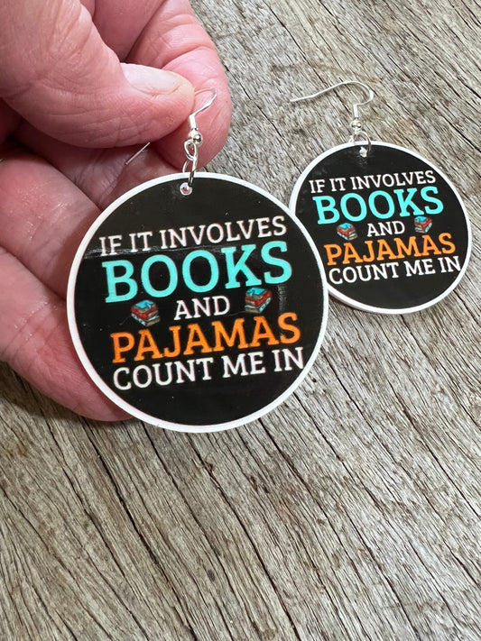 Books and Pajamas Earrings