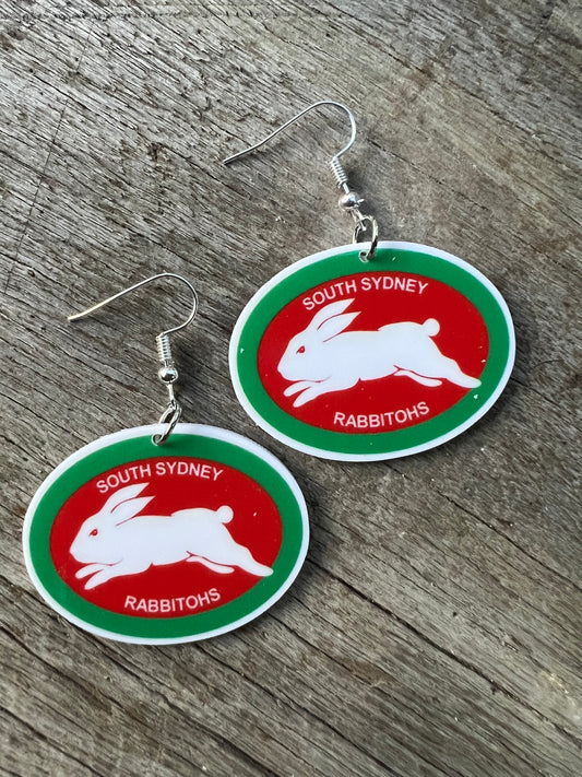 South Sydney Rabbitohs Earrings