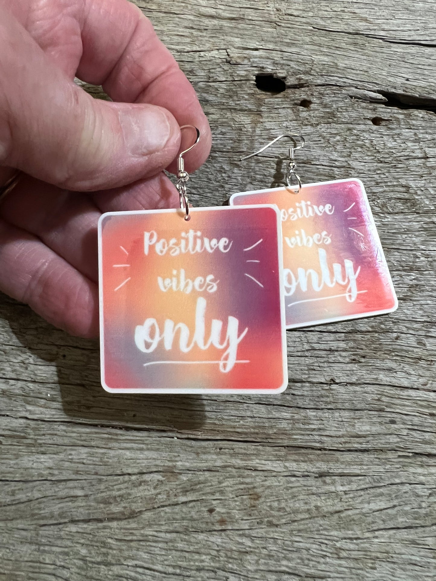 Positive Vibes Sunset Resin Earrings