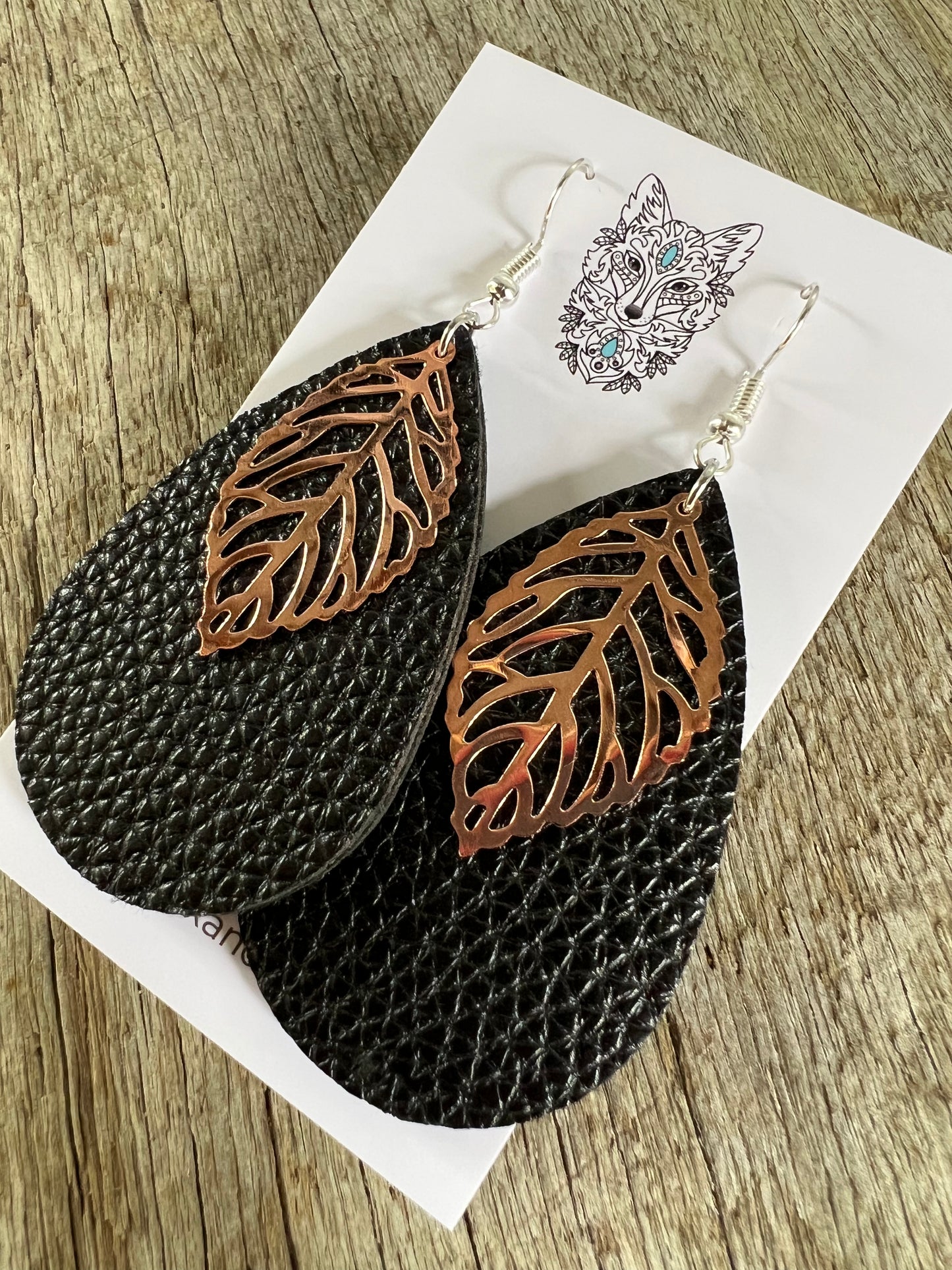 Rose Gold Vegan Earrings