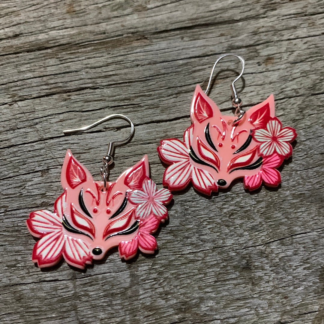 Fox Floral Earrings
