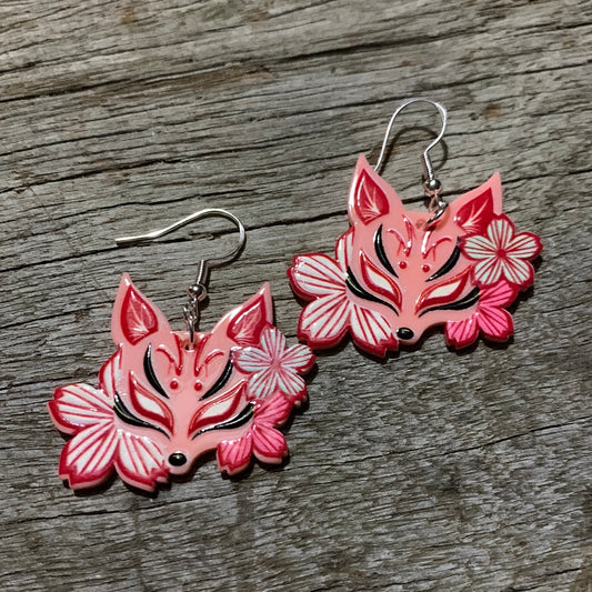 Fox Floral Earrings