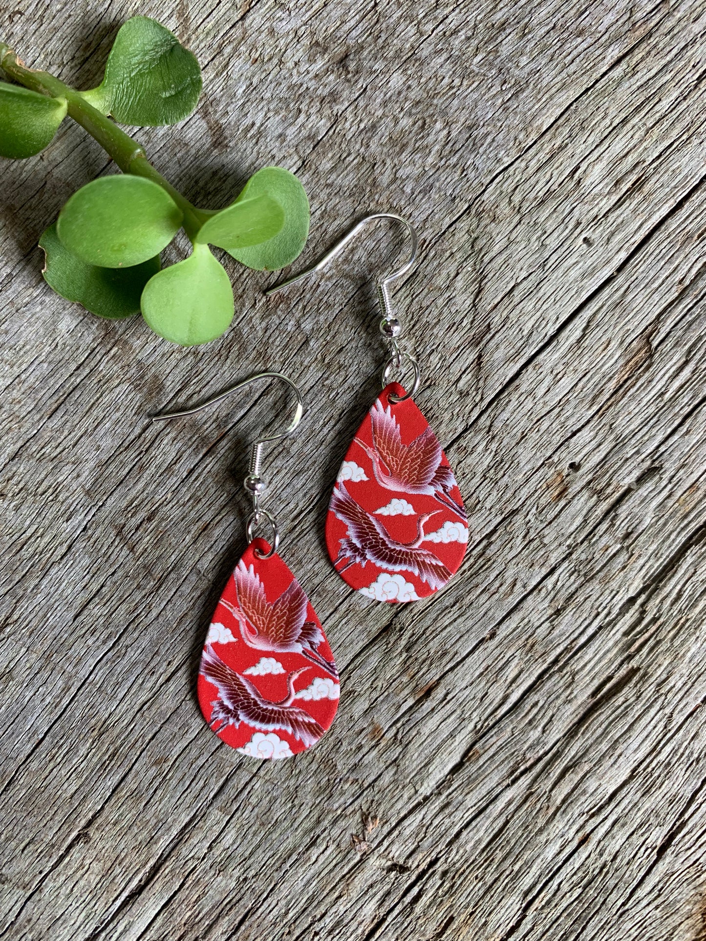 Birds Teardrop Earrings