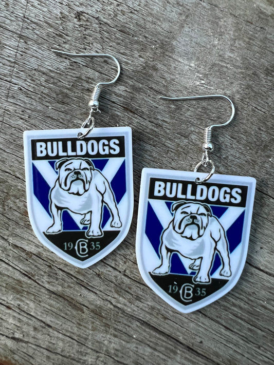 Canterbury Bankstown Bulldogs Earrings