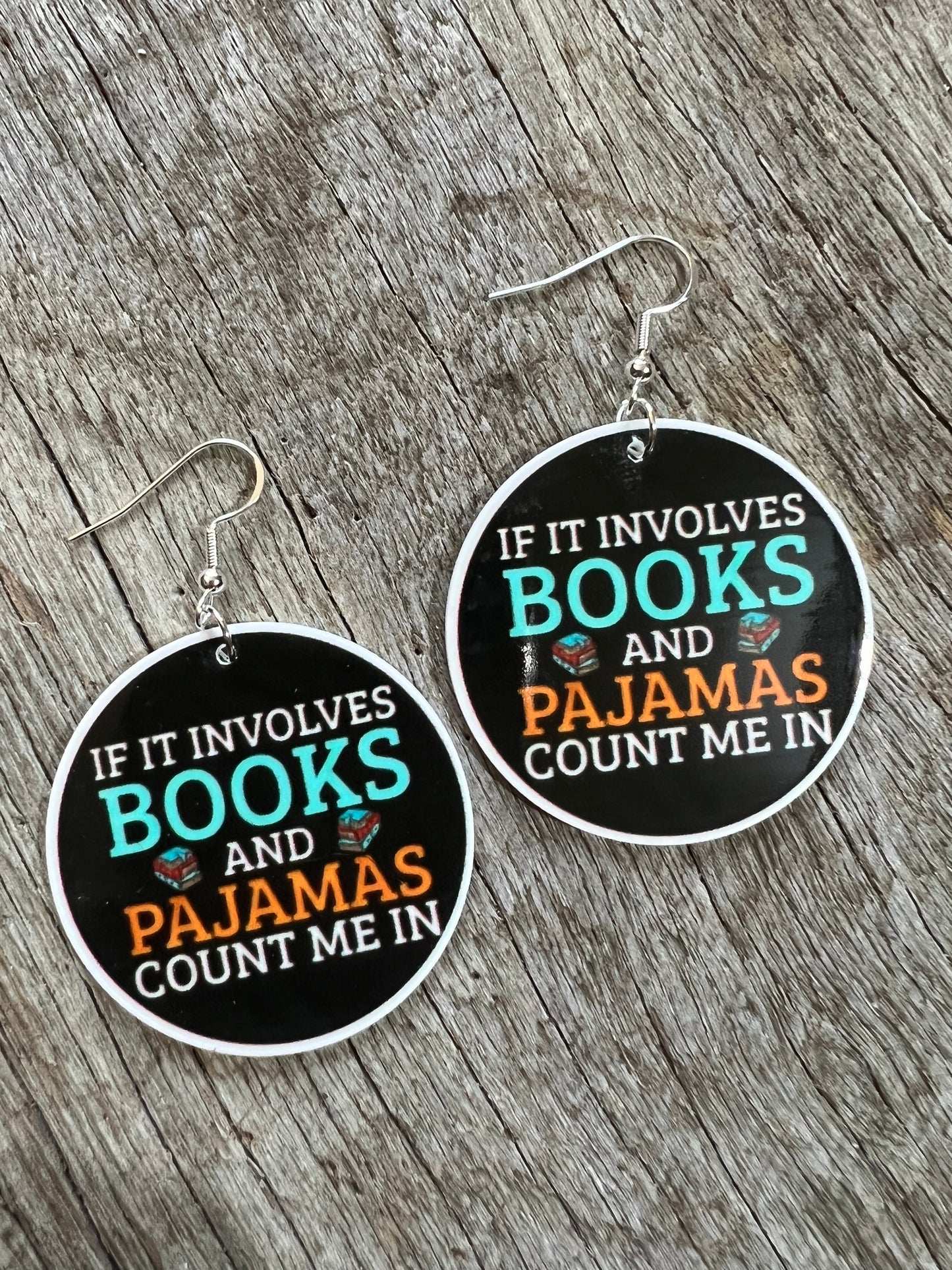 Books and Pajamas Earrings