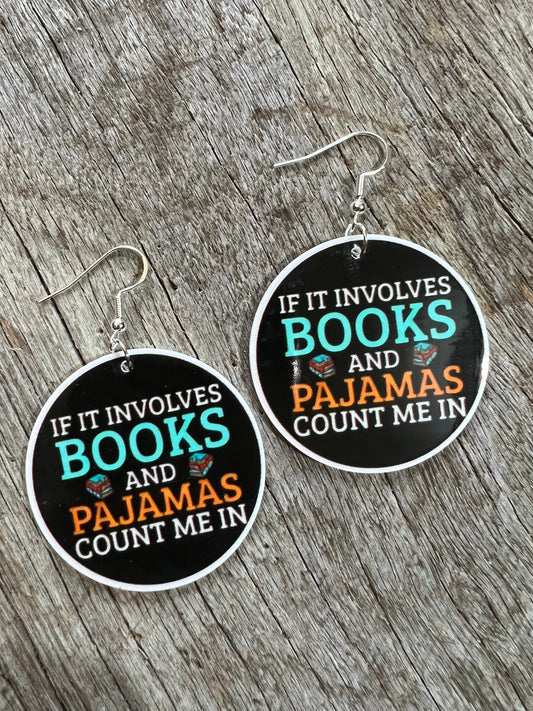 Books and Pajamas Earrings