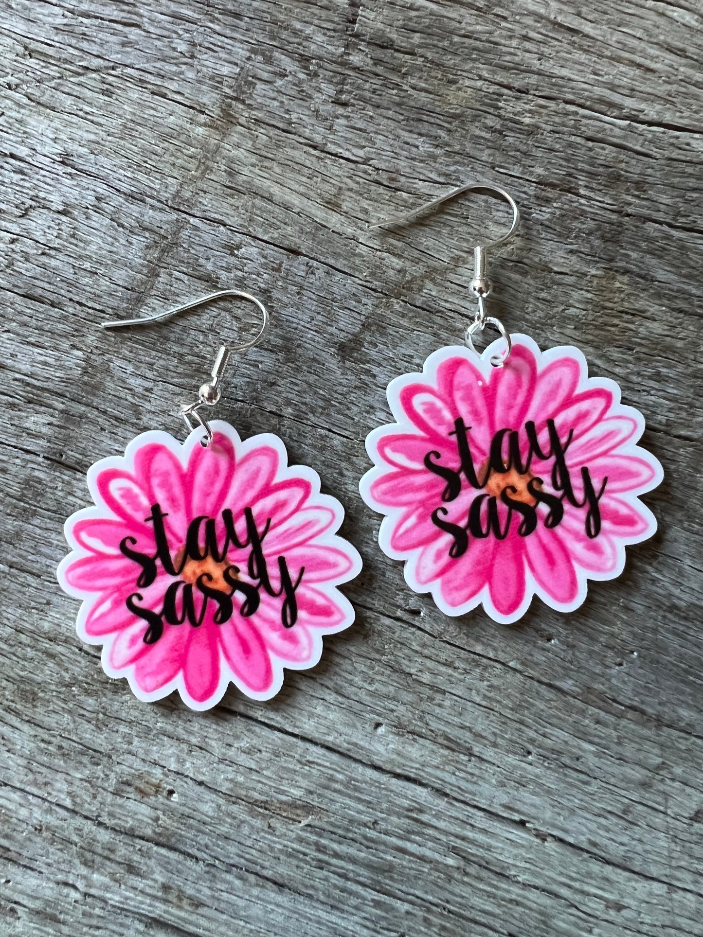 Stay Sassy Pink Earrings
