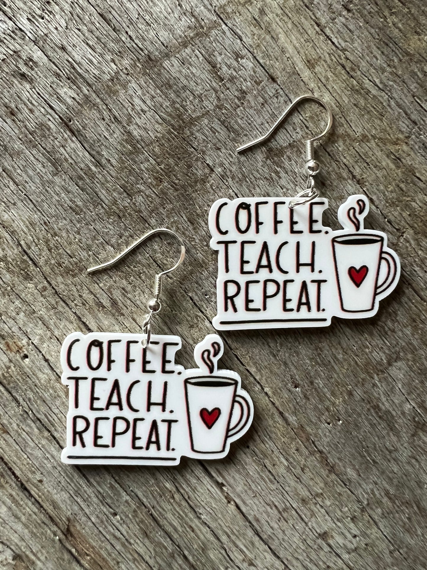 Coffee Teach Earrings