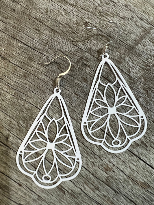 White Jade Earrings