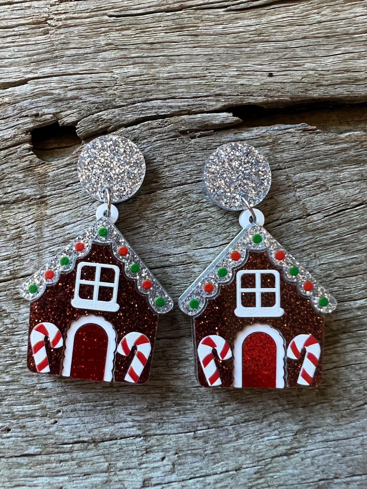 Gingerbread House Earrings