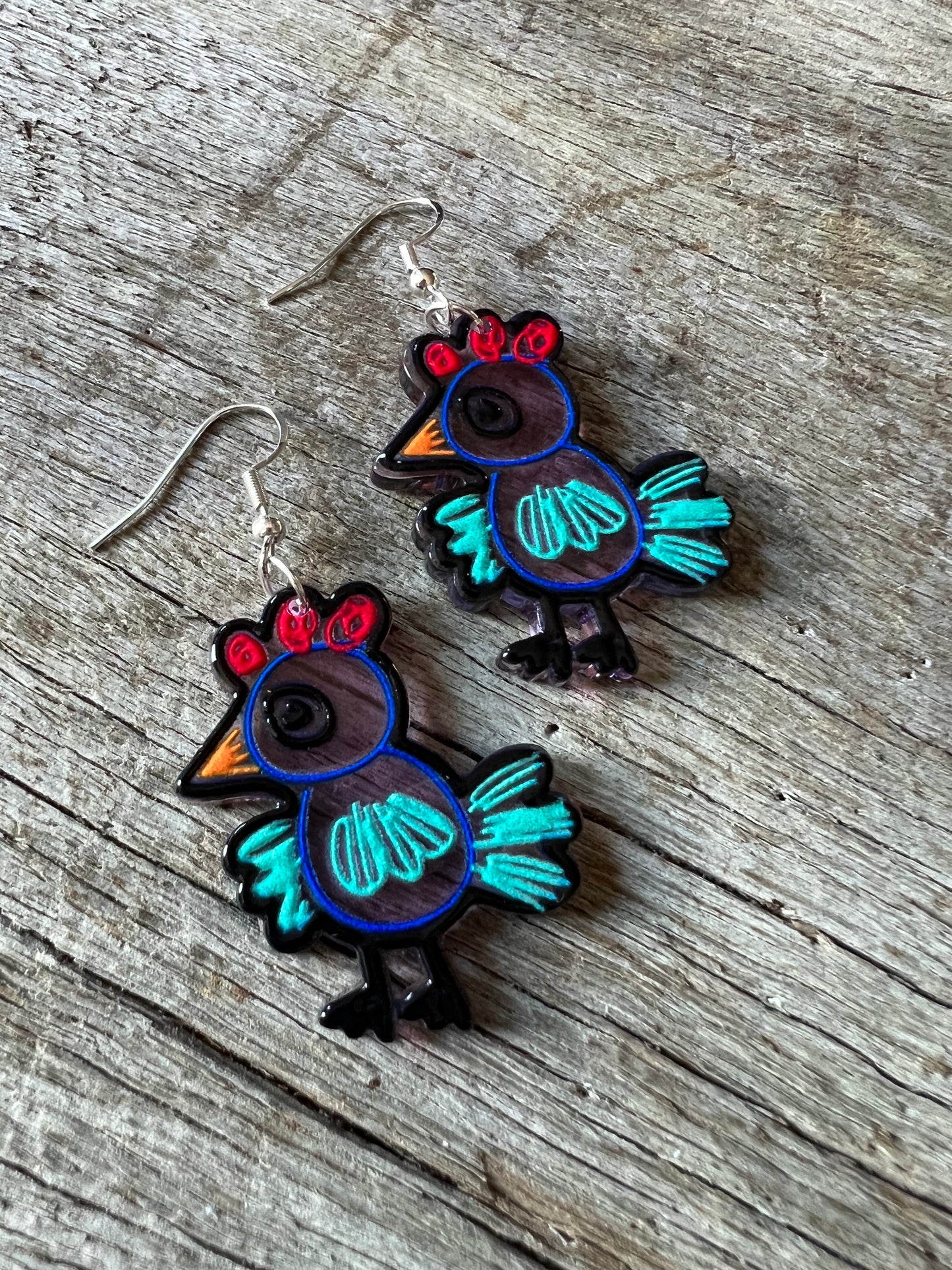 Happy Rooster Earrings