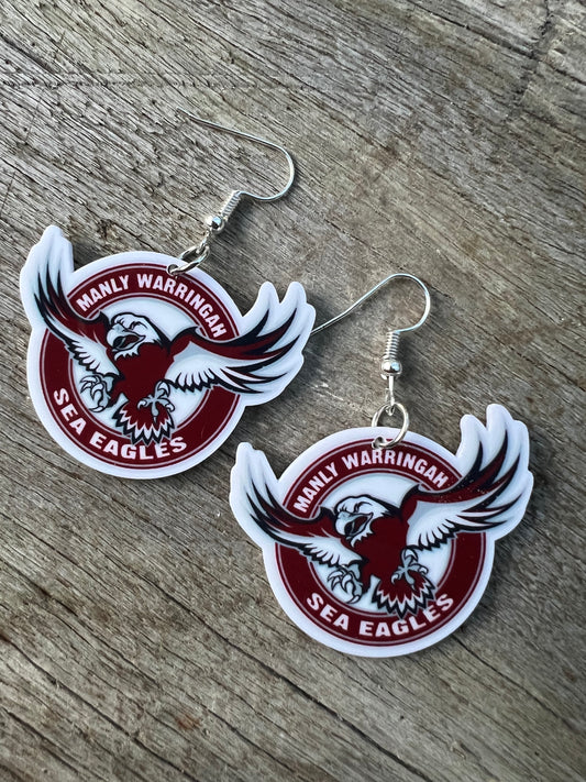 Manly Sea Eagles Earrings