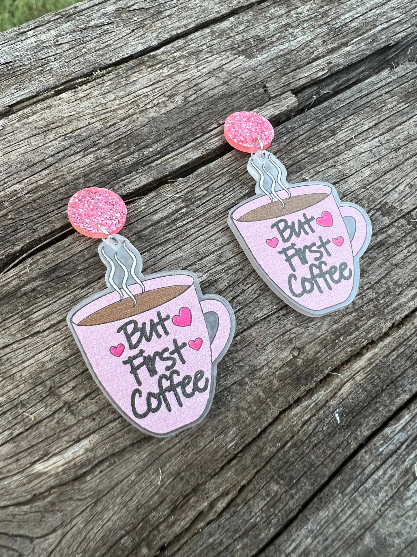 But First Coffee Earrings