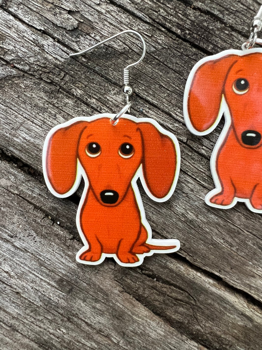 Dachshund Dog Earrings