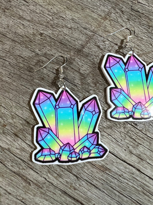 Pretty Crystal Points Earrings
