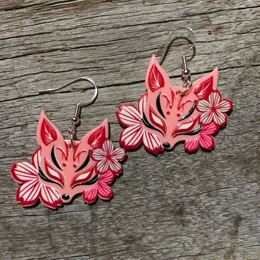 Fox Floral Earrings