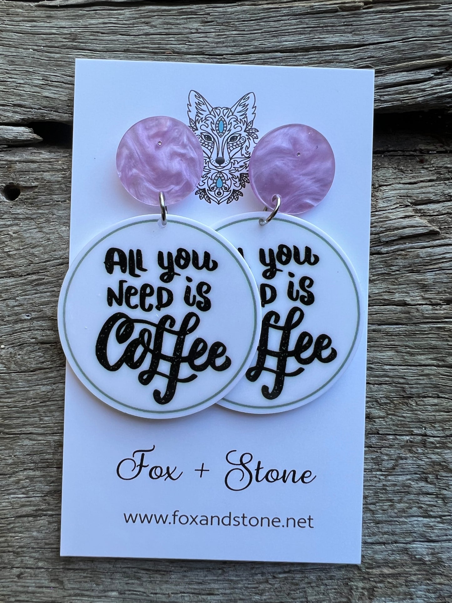 All You Need is Coffee Earrings