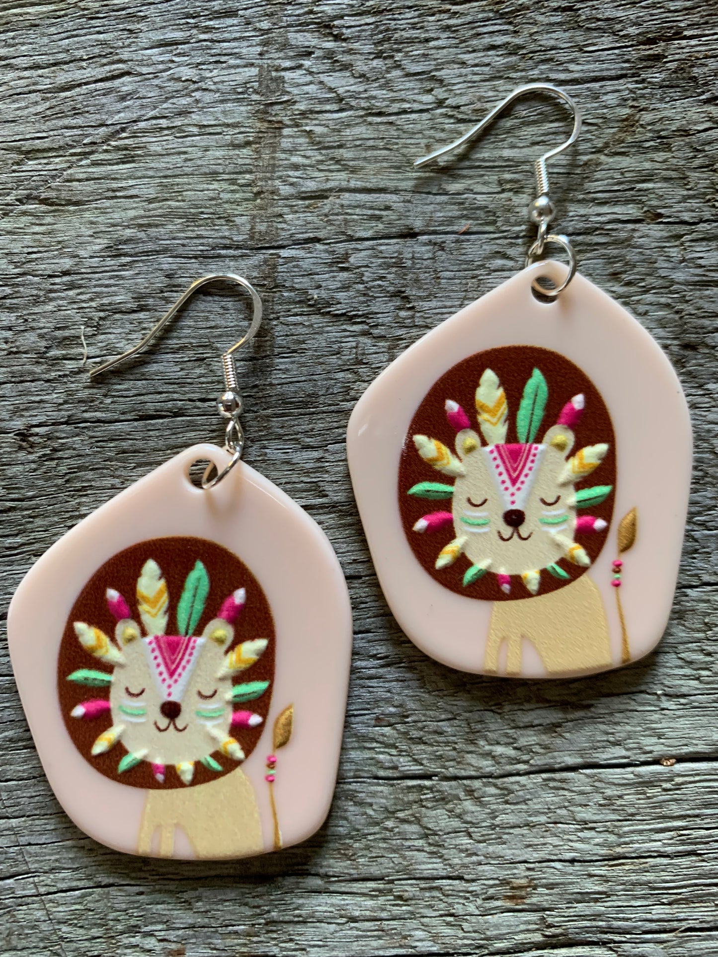 Boho Lion Earrings