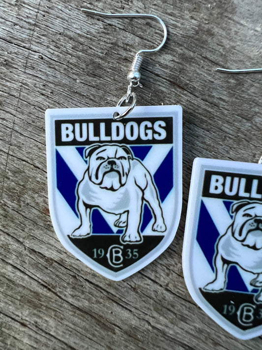 Canterbury Bankstown Bulldogs Earrings