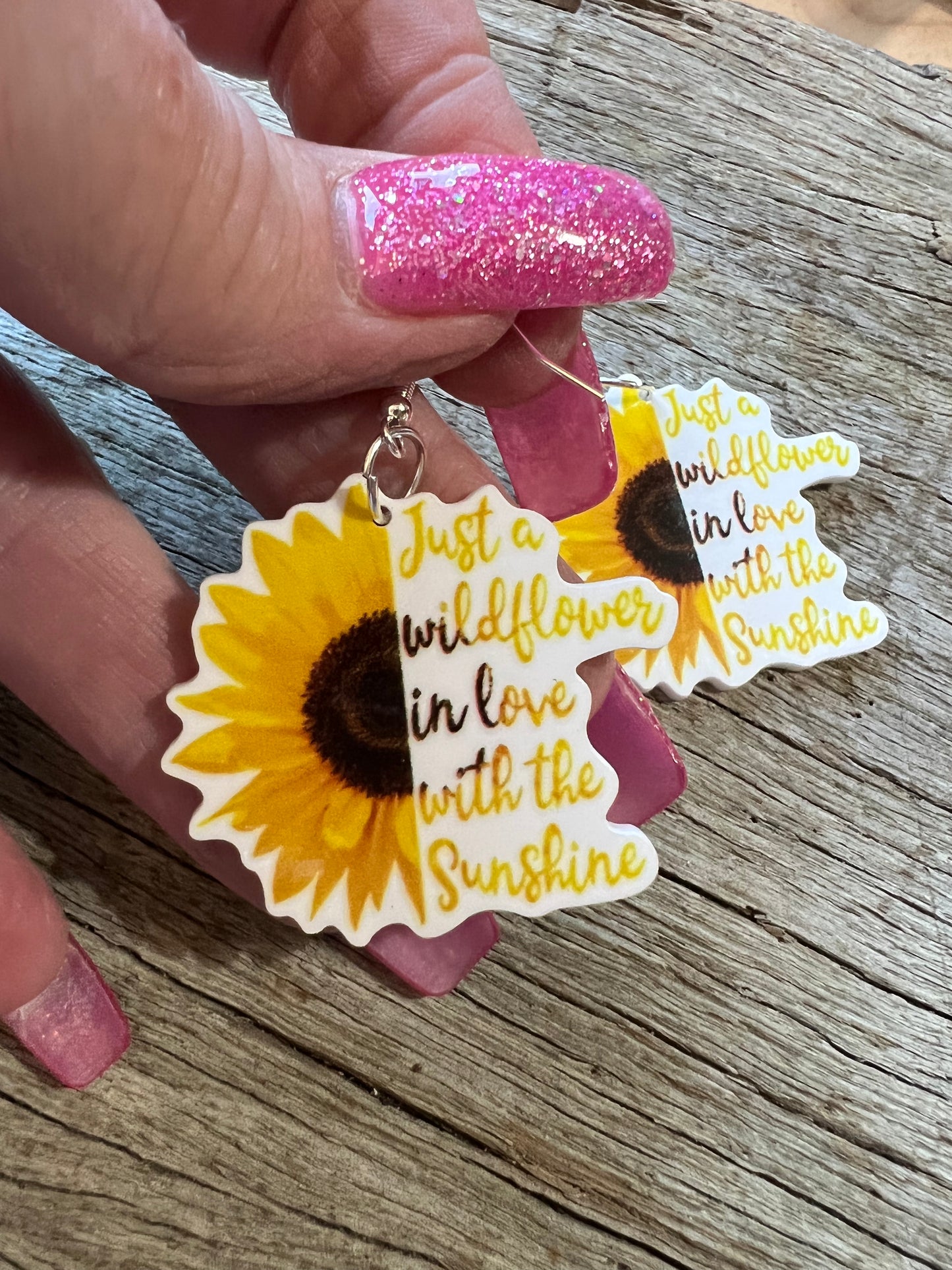 Sunshine Sunflower Resin Earrings