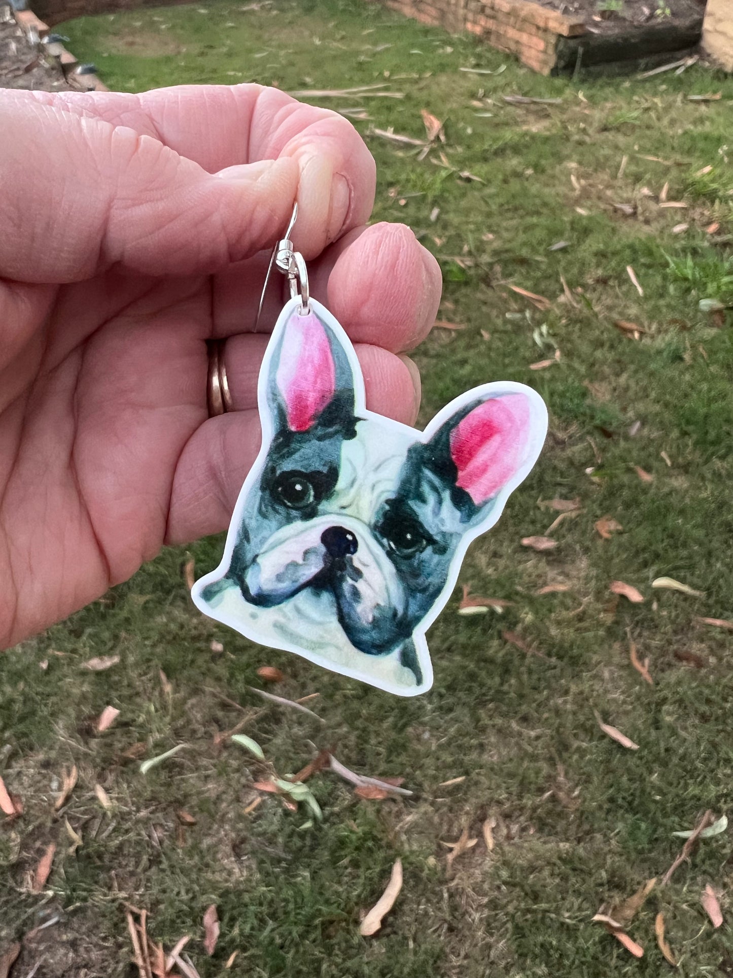 Boston Terrier Dog Earrings