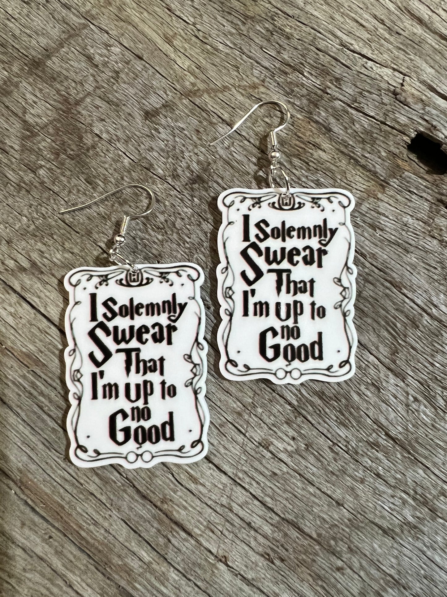 Solemnly Swear Resin Earrings