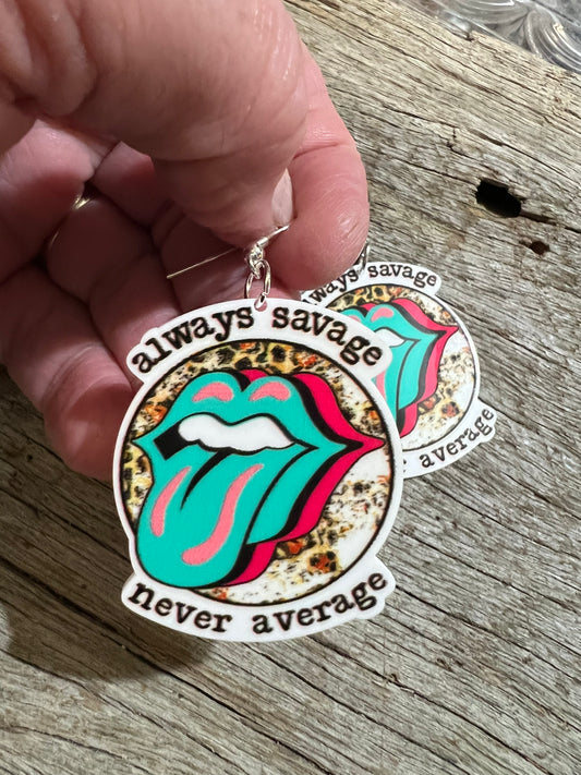 Always Savage Resin Earrings