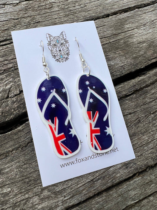 Aussie Thong Earrings