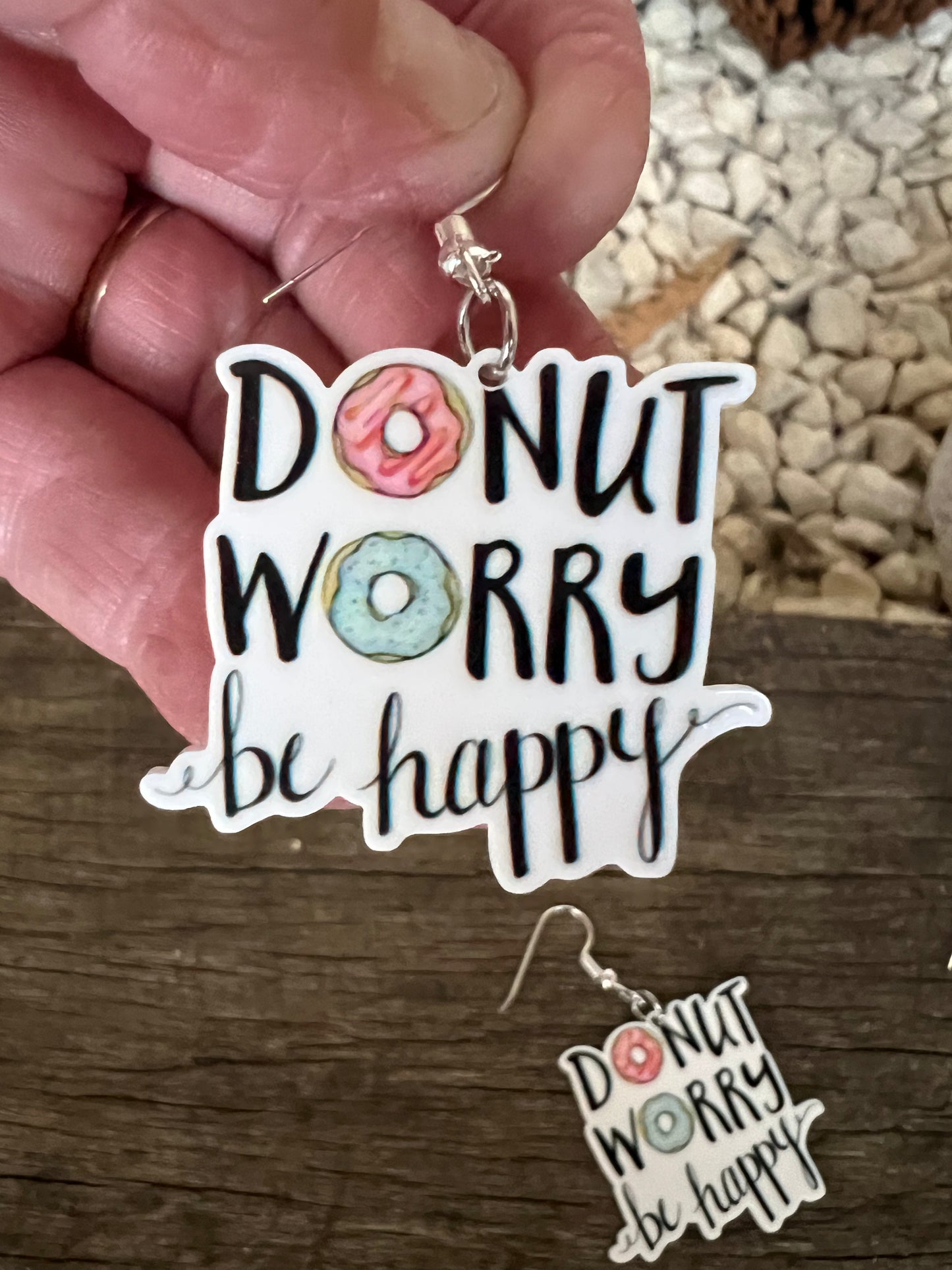 Donut Worry Earrings