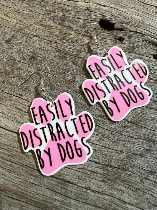 Easily Distracted by Dogs Earrings