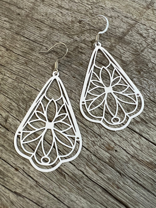 White Jade Earrings