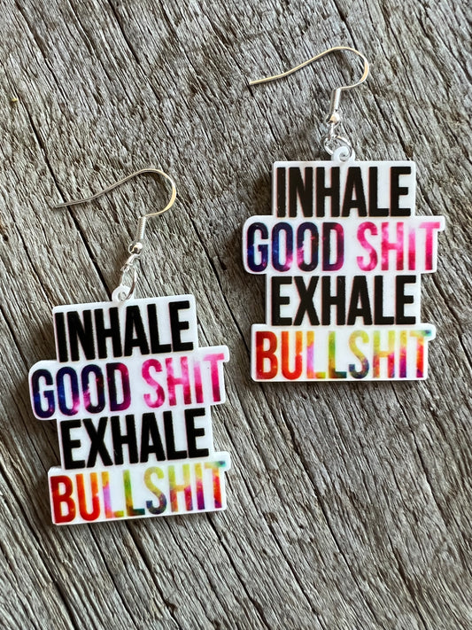 Inhale + Exhale Resin Earrings