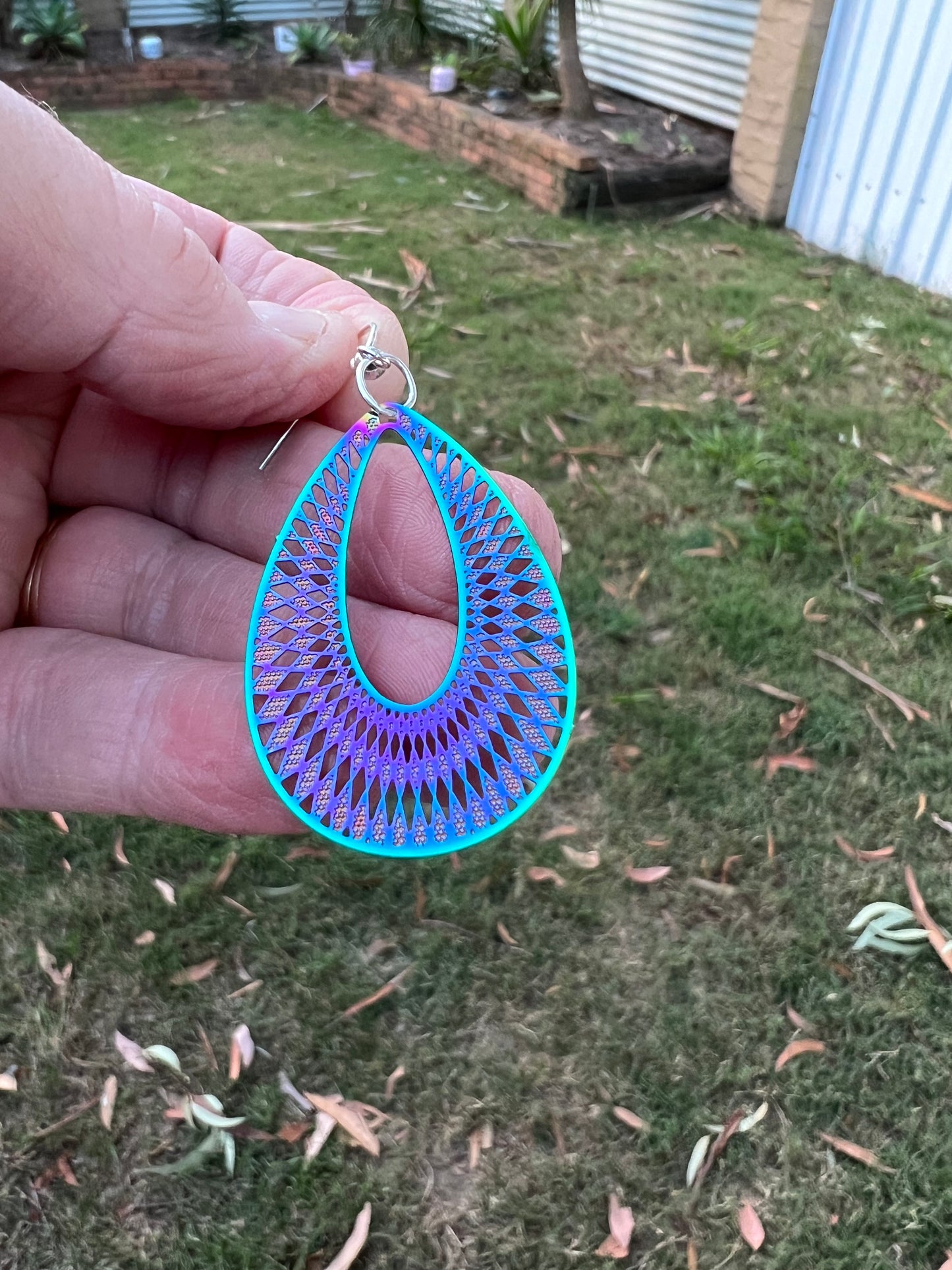 Iridescent Julia Filigree Earrings
