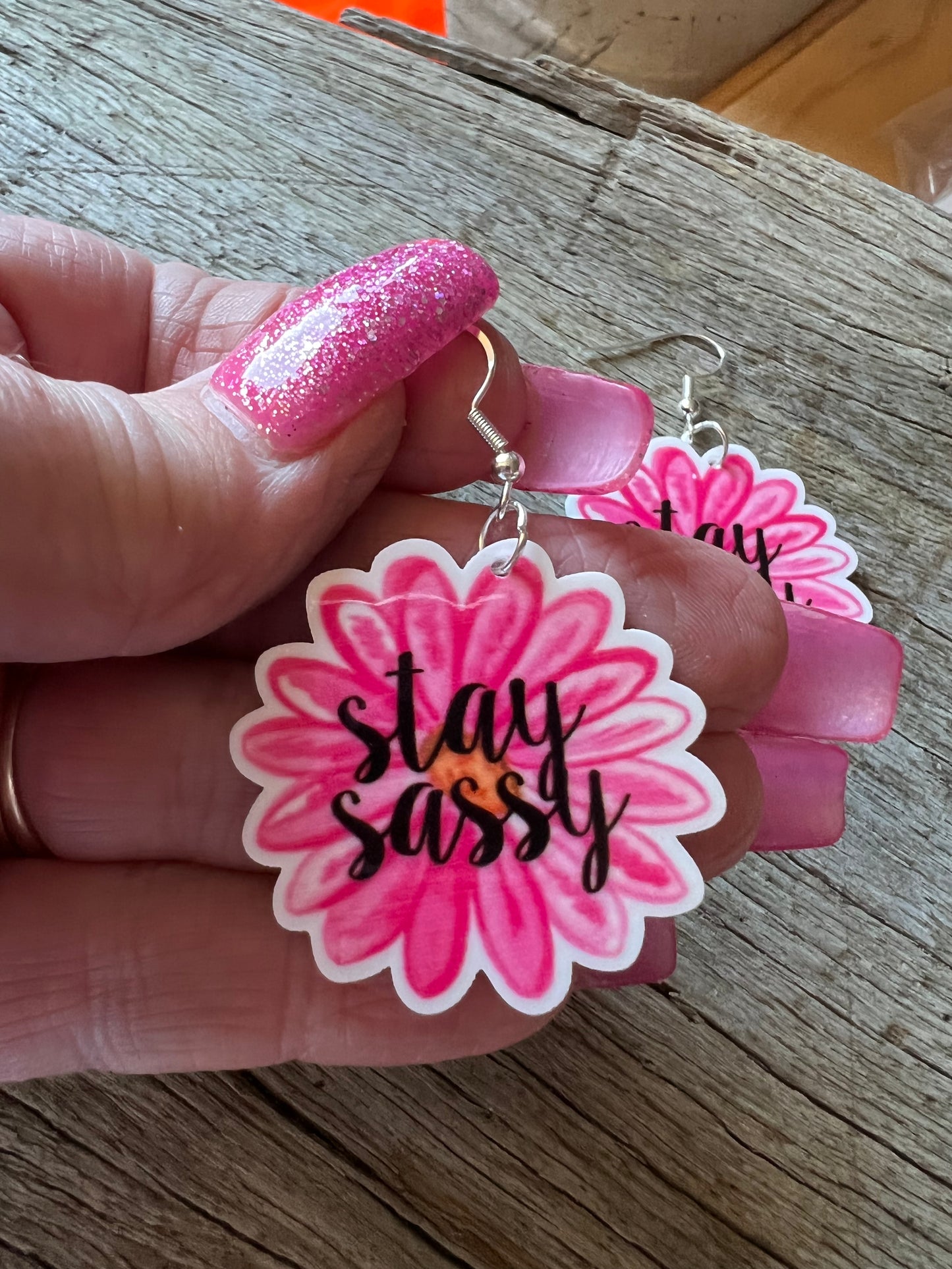 Stay Sassy Pink Earrings