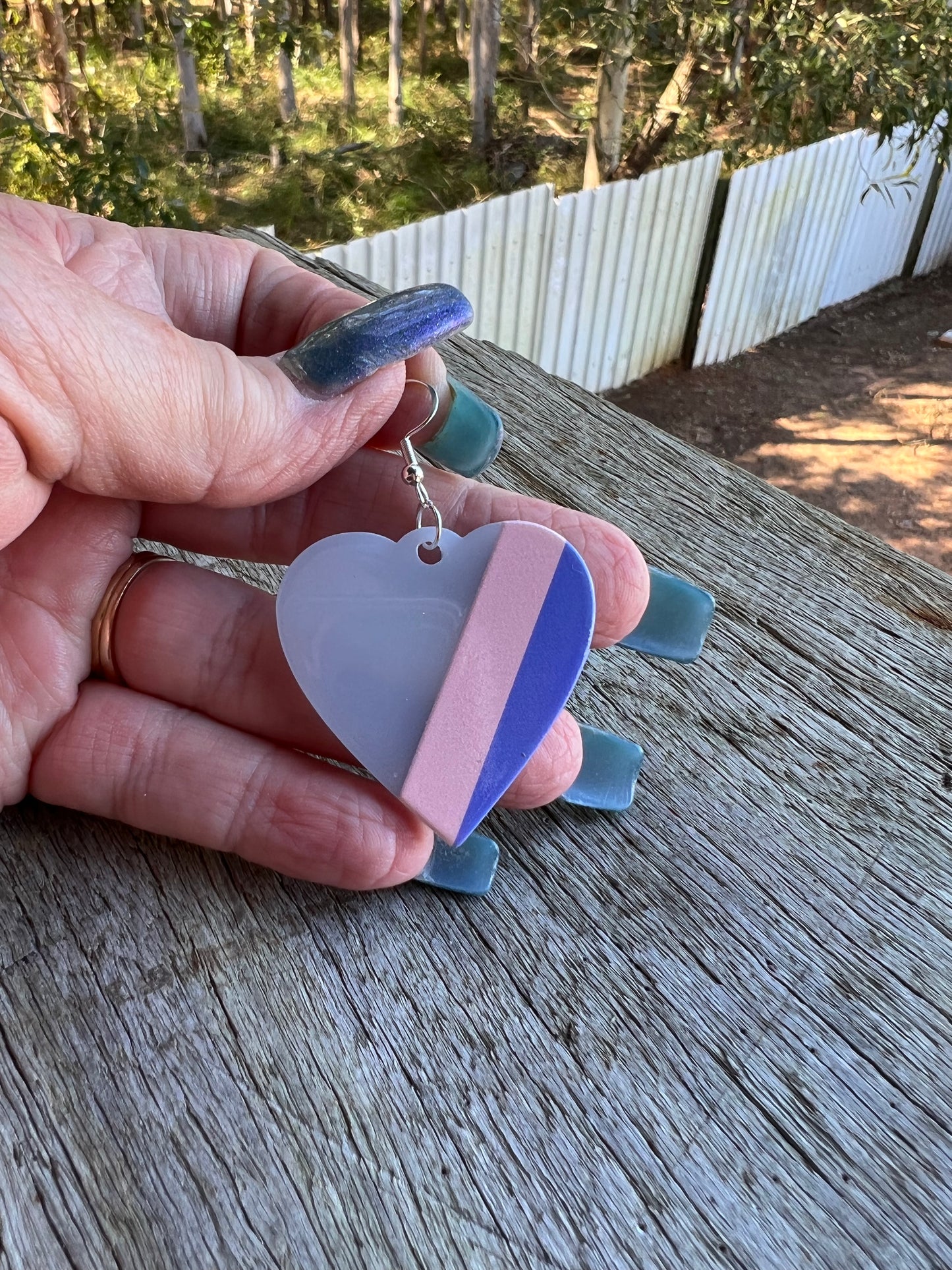 Heart Dangle Earrings