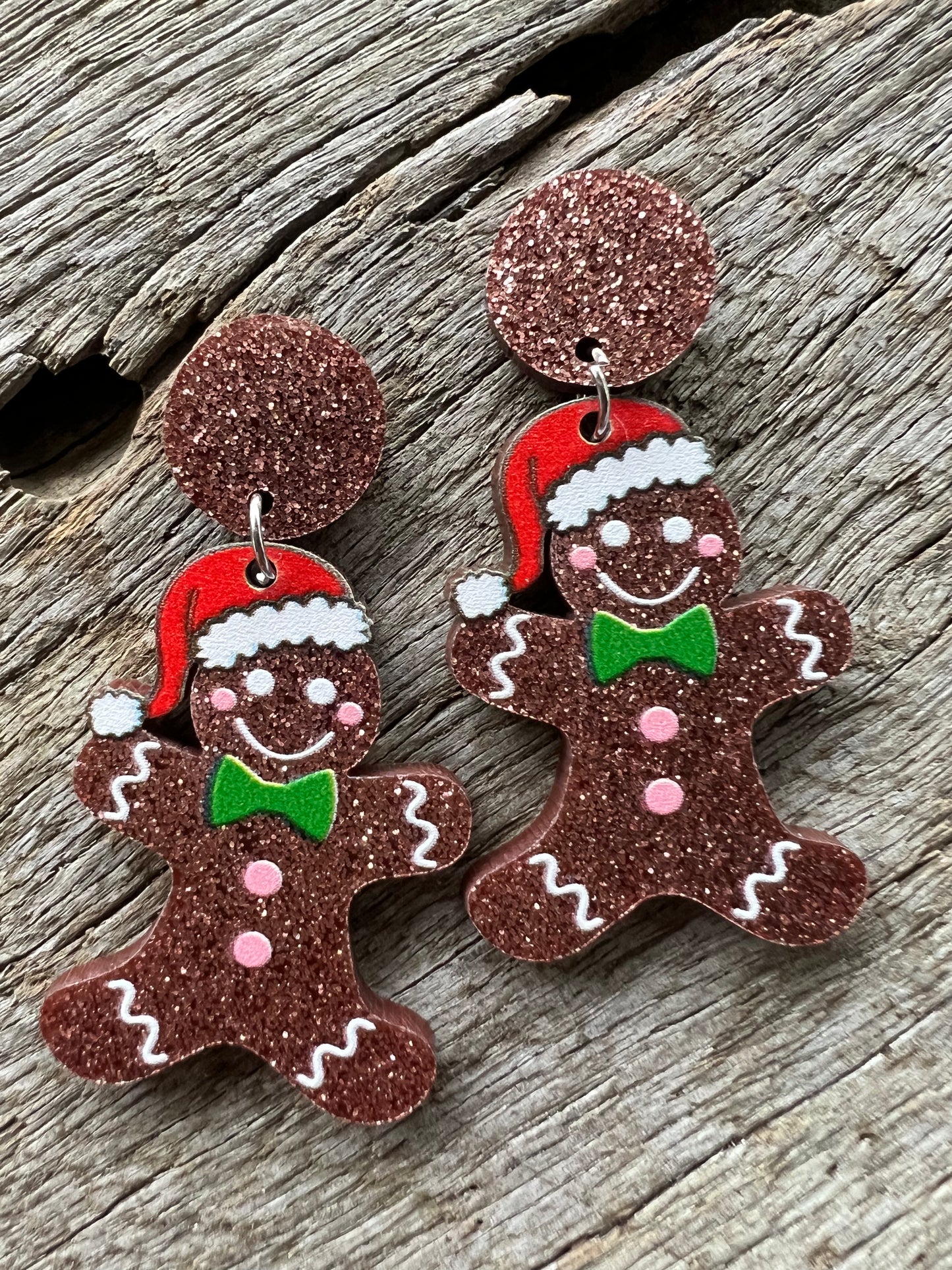 Christmas Gingerbread Man Earrings