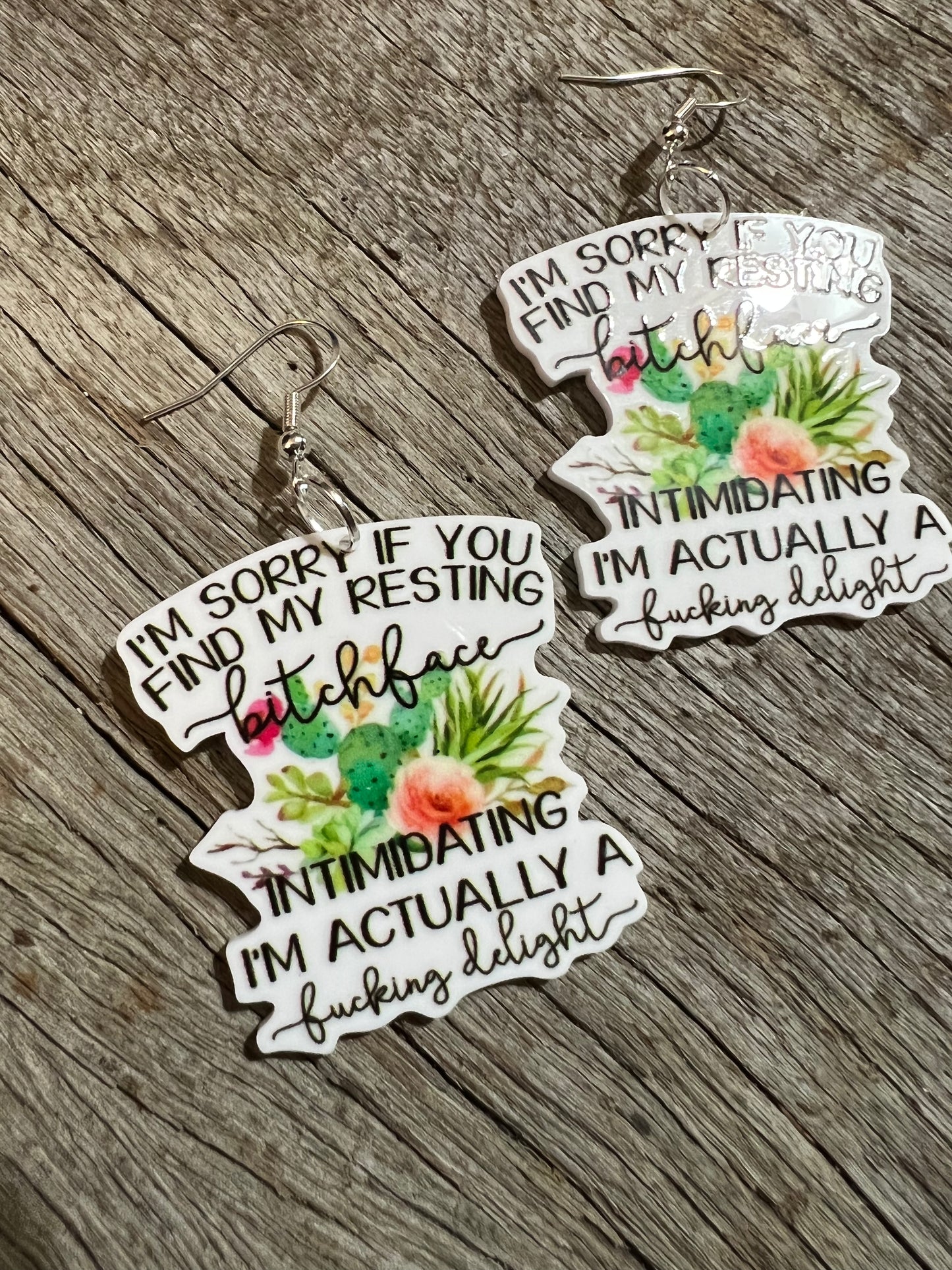 Resting Bit@hface Earrings