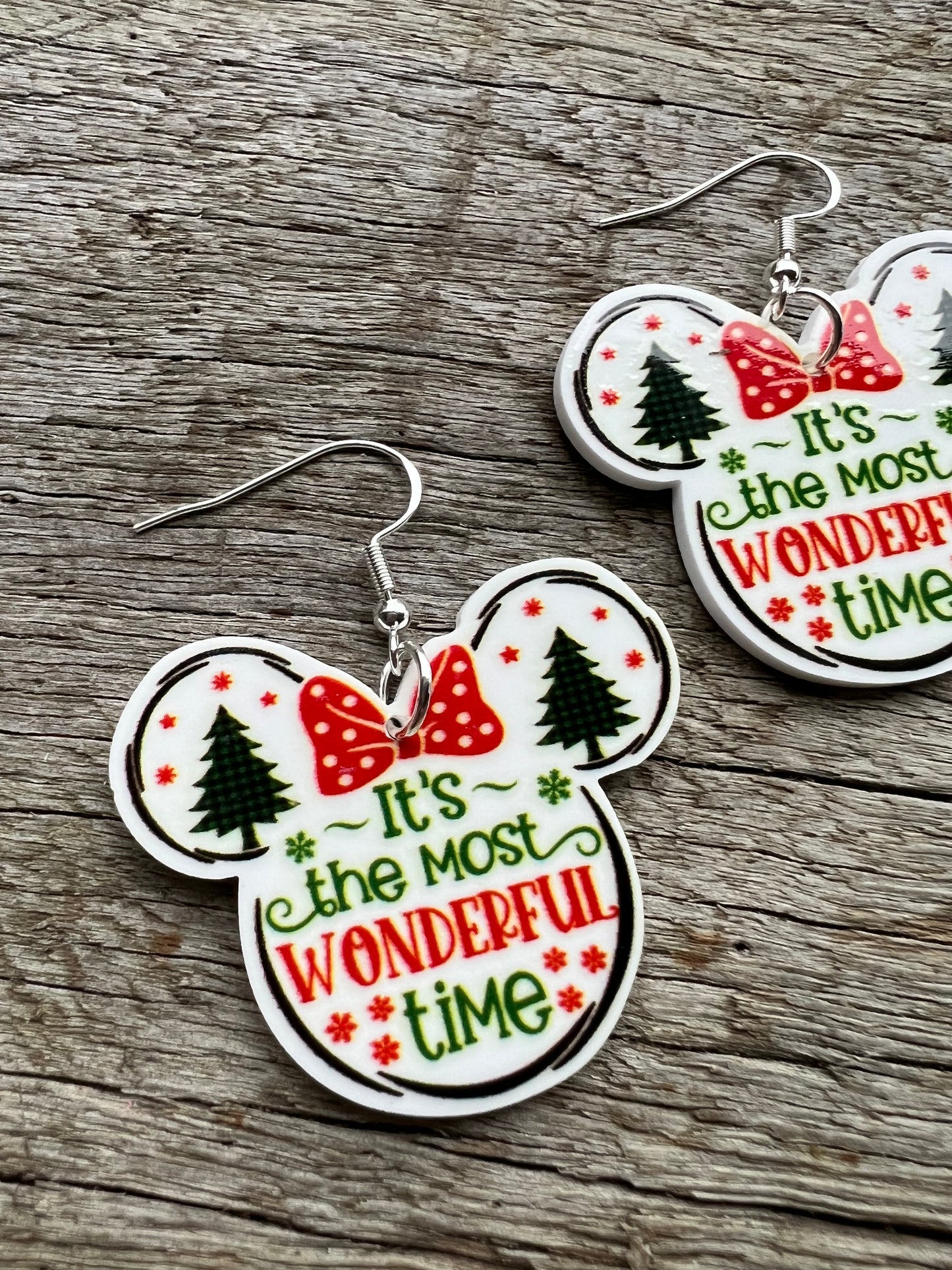 Minnie Beautiful Christmas Earrings