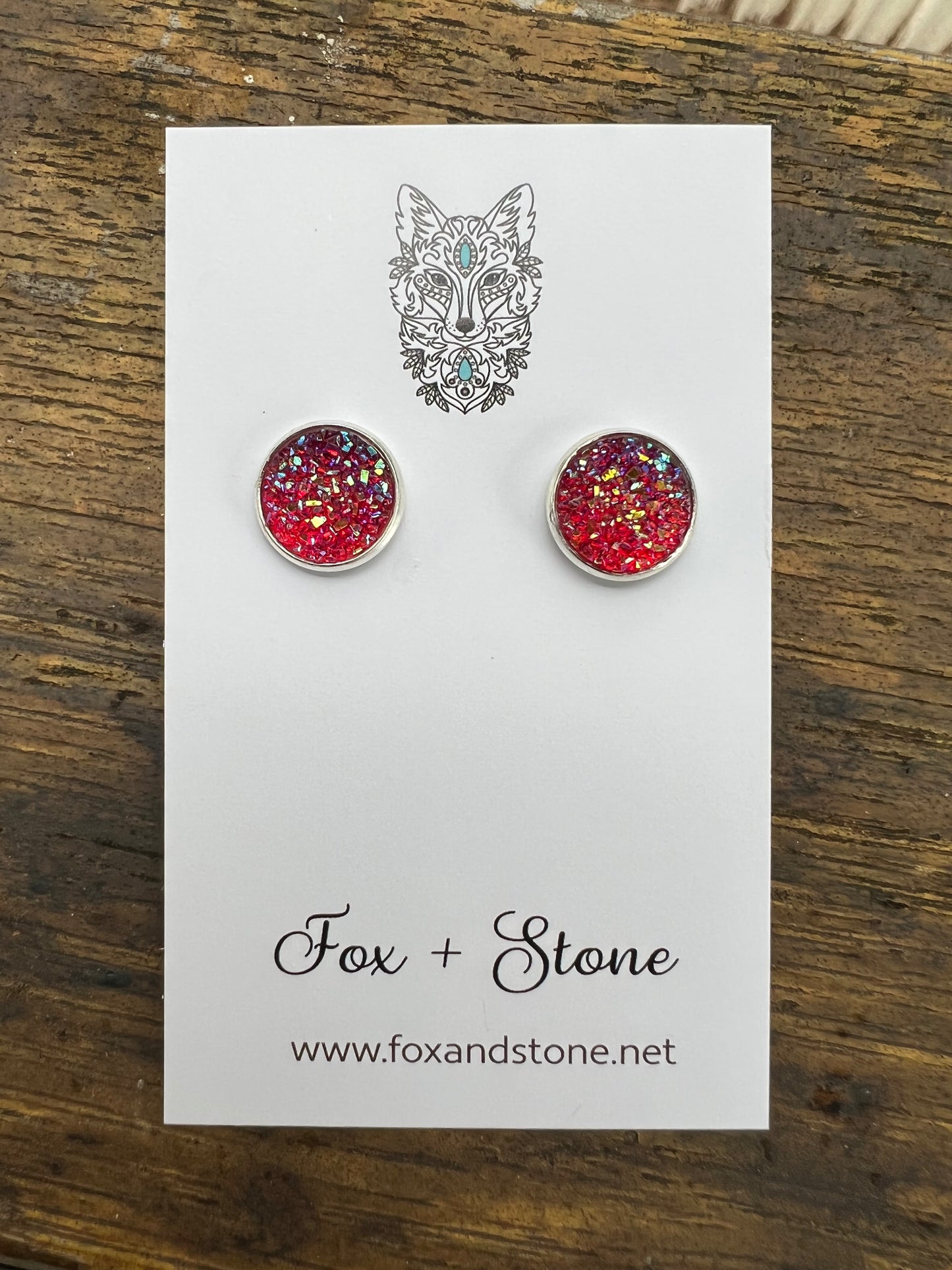 Appleberry Druzy Stud Earrings