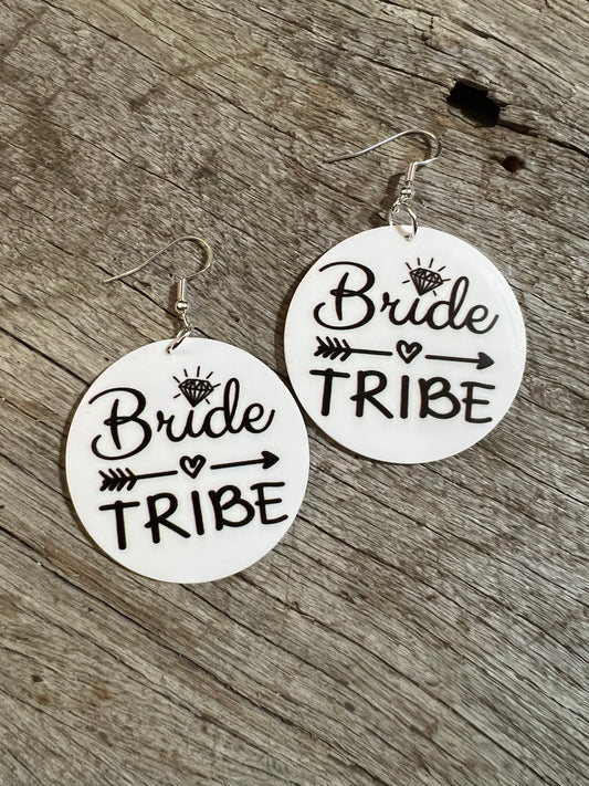 Bride Tribe Resin Earrings
