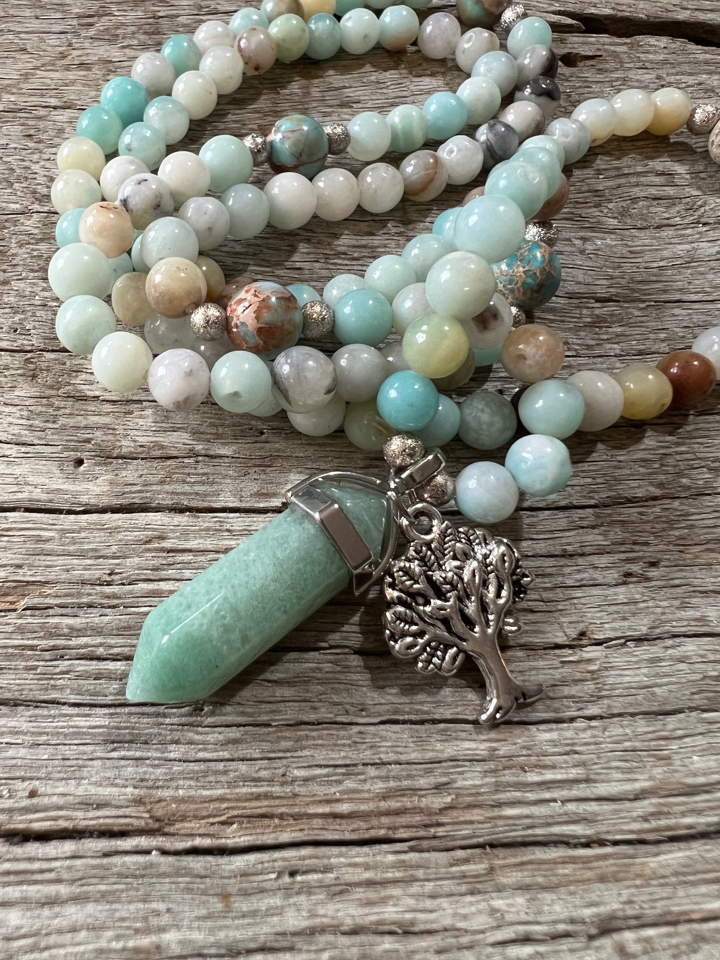 Amazonite 6mm Mala Beads
