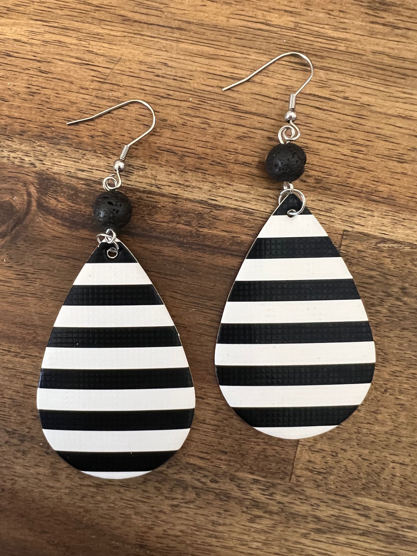 Lava Vegan Leather Earrings
