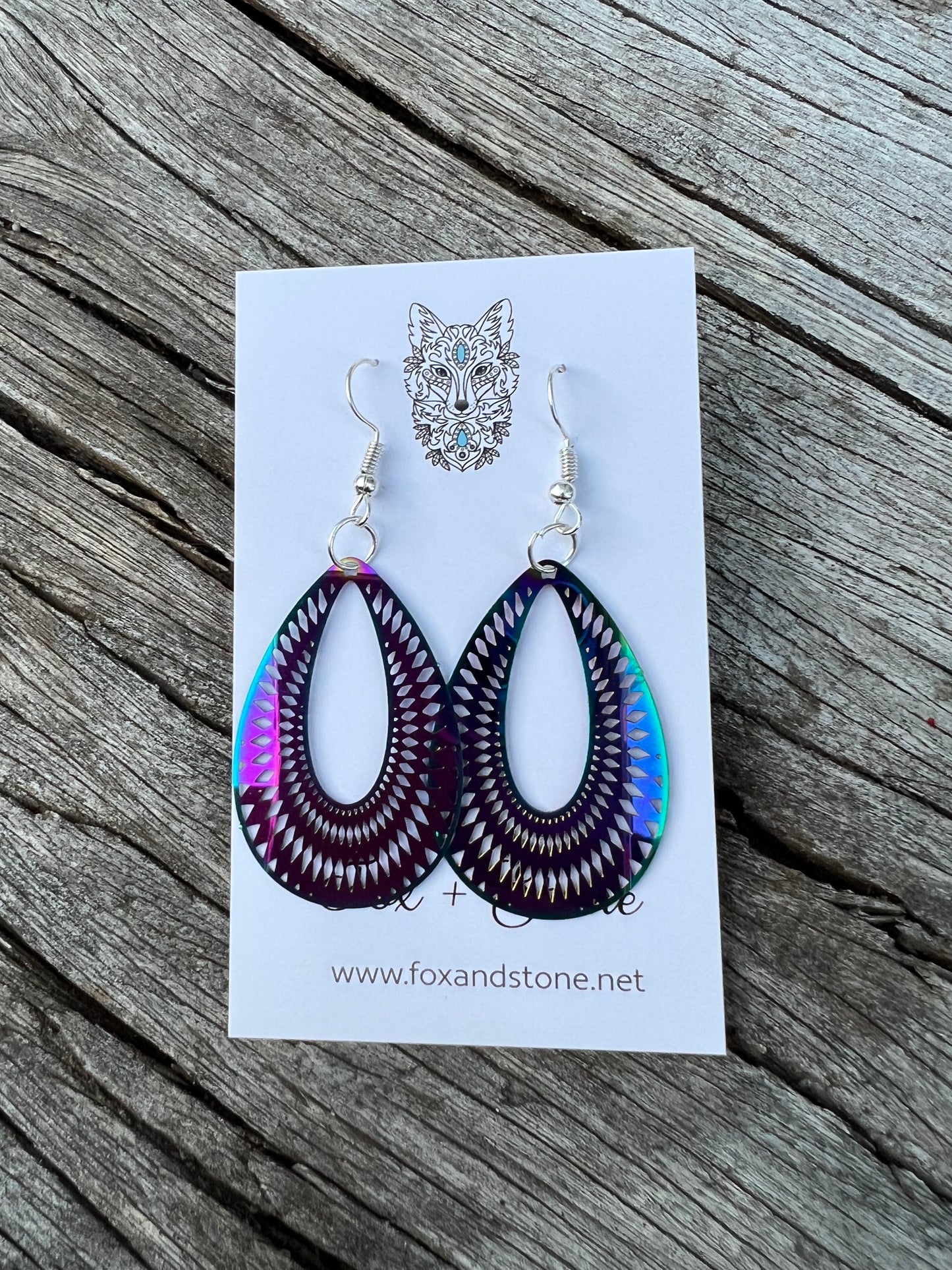 Iridescent Julia Filigree Earrings