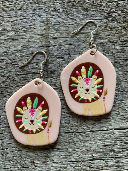 Boho Lion Earrings